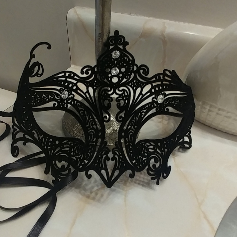 Thigh highs & costume face mask for eyes